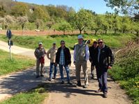 V. l.: Jürgen B., Harry, Karl-Heinz, Peter, Günter B., Heinz. Nicht im Bild: Günter W. und Fahrer Fritz